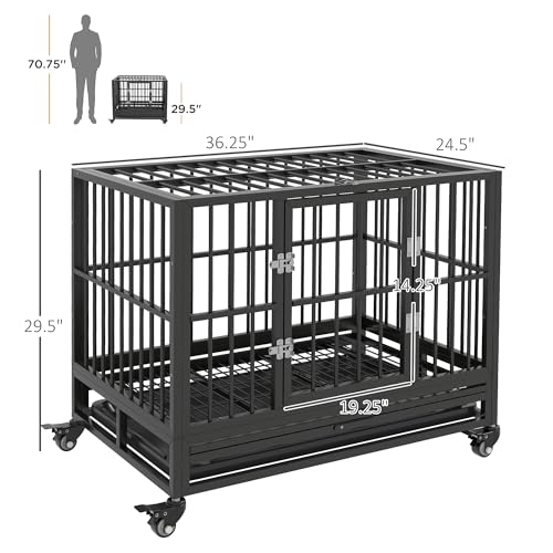 TUNGTAR Caixa resistente para cães xx canil grande indestrutível à prova de fuga canil gaiola canil