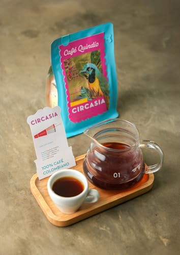 Image of Cafe Quindio Medium Roast 100% Colombian Excelso Whole Bean Arabica Coffee - Circasia Municipal Harvest - 8.8 Ounce (Pack of 1)