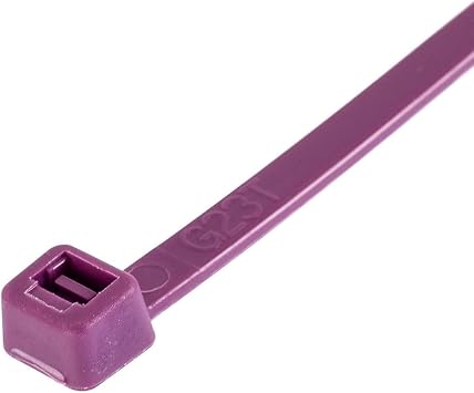 GTSE 4 Inch Purple Zip Ties, 100 Pack, 18lb Strength, UV Resistant Nylon Small Cable Ties, Self-Locking 4 Tie Wraps