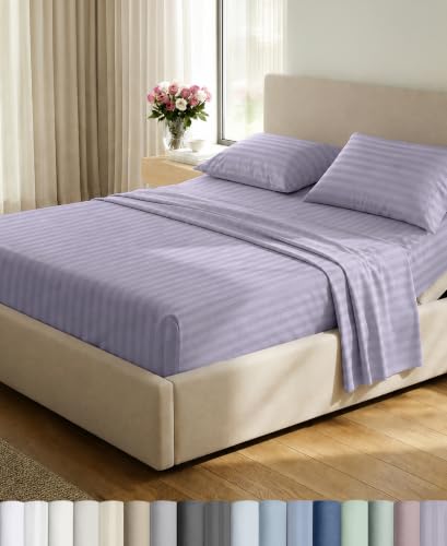 California Design Den 100% Cotton Sateen Split King Sheets Set, 5 Pcs