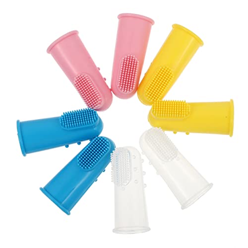 WOFASHPURET 12Piezas Silicona Para Bebés Herramientas De Limpieza Oral Para Dedo Para Cuidado Infantil