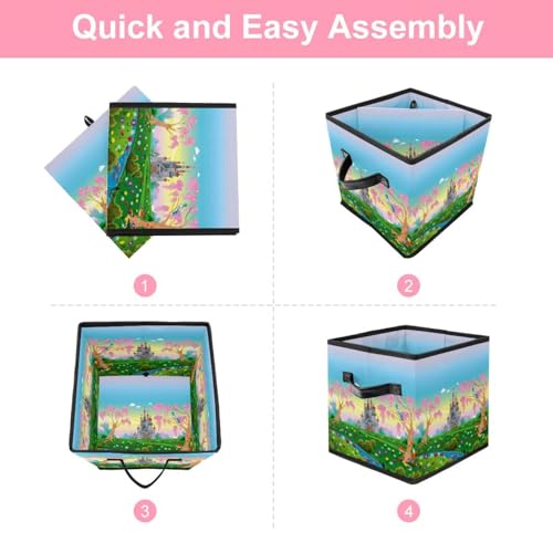 Bacs de rangement avec poignées solides pour jouets et vêtements