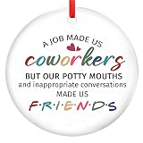 Gifts for Coworkers on Christmas, Funny, Christmas Ornaments for Coworker Women, Friendship Gifts fo