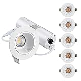 TORCHSTAR 2 Inch LED Recessed Lighting with Junction Box, Dimmable Anti-Glare LED Downlight CRI90+,...