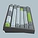 Sumgsn 172 Keys Lemon Cherry Profile Doubleshot Keycaps Set, Green, Fit for 60% 65% 75% 95% Cherry Mx Gateron Switches ISO/ANSI Mechanical Keyboards