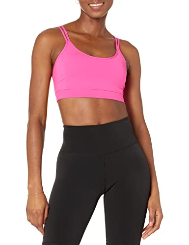 Amazon Essentials Women's Active Sculpt Strappy Back Sports Bra, Neon Pink, Large #TOP20