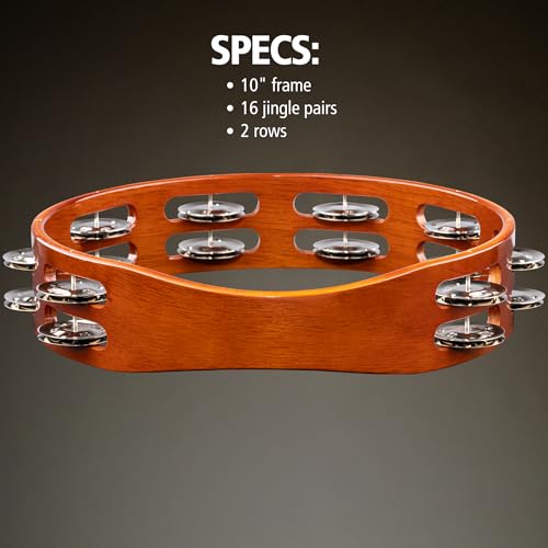 Meinl TA2AB Tambourin à main finition bois traditionnelle et résonance pure - 5