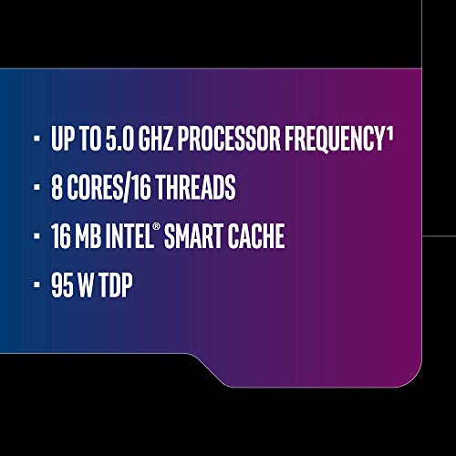 Image of Intel Core i9-9900K Desktop Processor 8 Cores up to 5.0 GHz Turbo unlocked LGA1151 300 Series 95W (Renewed)
