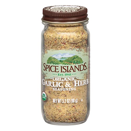 Spice Islands Organic Garlic & Herb Seasoning, 3.2 Oz