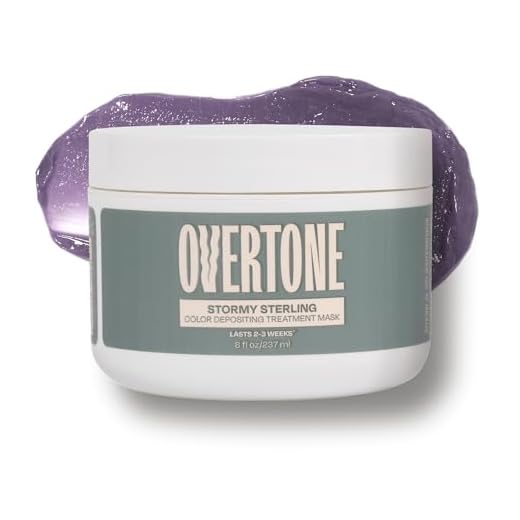 oVertone Haircare Color Depositing Conditioner - 8 oz Semi Permanent Hair Color Conditioner with Shea Butter & Coconut Oil - Vibrant Silver Temporary Cruelty-Free Hair Color (Vibrant Silver)