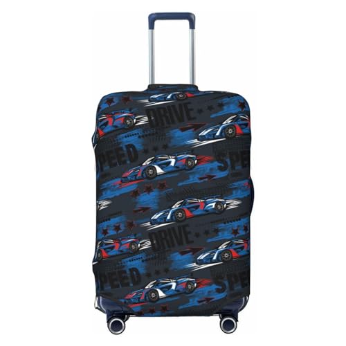 Luggage Covers - Suitcase Cover - Suitcase Covers For Luggage - Luggage Cover Protector Blue Sports Car