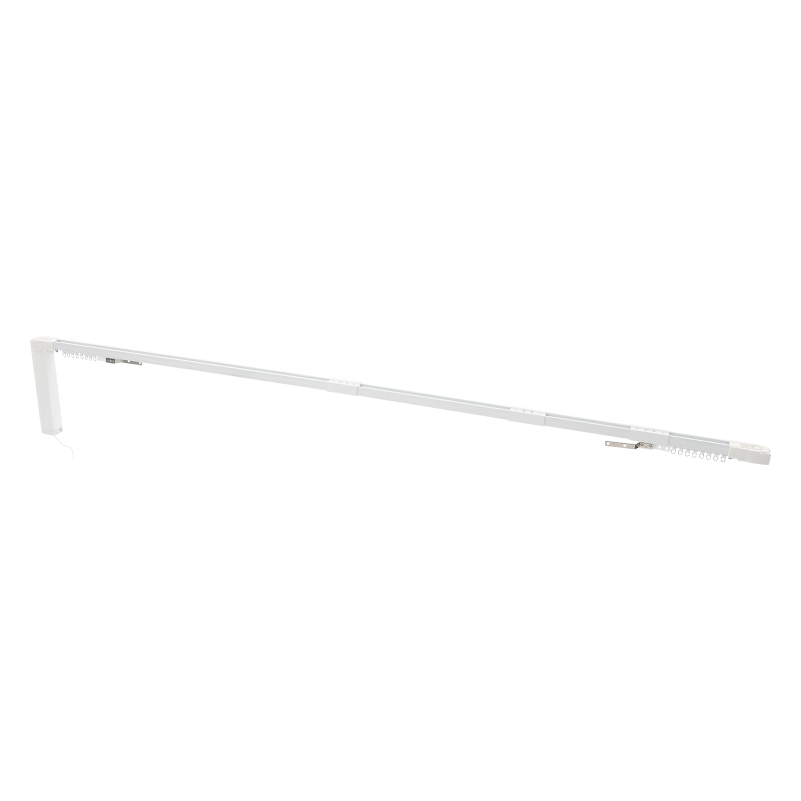 Binario Motorizzato per Tende con telecomando(entro 30m) e app,Tende Motorizzate fino a 40kg,sistema di binari per tende<38dB,120-220cm Binario Estensibile Motorizzato per Tende senza batteria