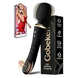 Gobeken Sex Spielzeug für die Paare Frau Männer Doppelkopf, Vibrator Vibratorensets für Frauen App-Steuerung, Sex Toys Sexspielzeug 5 Frequenz Vibration für Frauen 10 Stärke Dildo Analplug Schwarz
