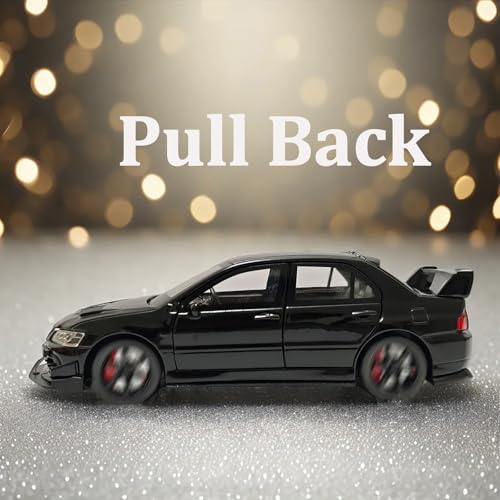 Modelo escala 1:32 Coche Lancer Evolution IX negro miniatura 2