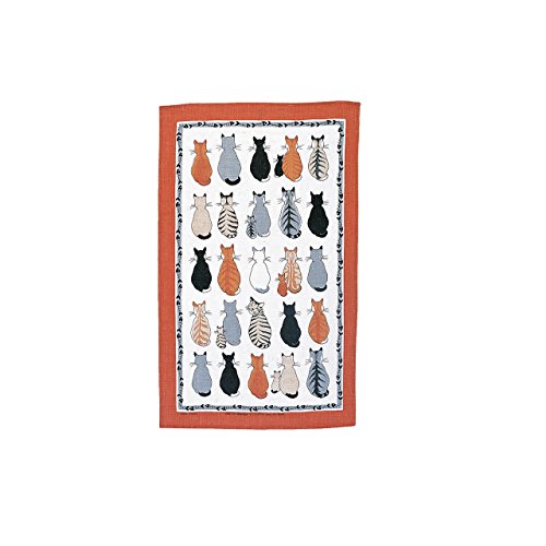 Ulster Weavers Cats in Waiting Linen Tea Towel