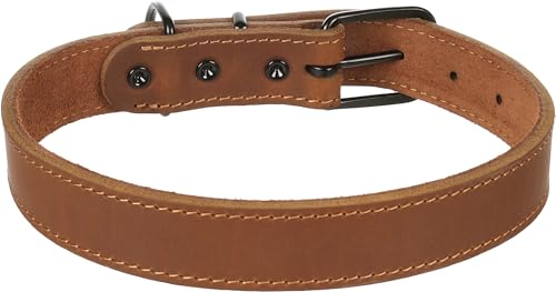 Flamingo Dog Collar Montana Cognac XL 47,5-58cm 28mm, Brown - Image 2