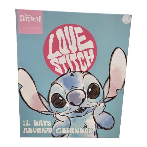 Disney Lilo And Stitch Angel Advent Calendar For Kids Christmas 12 Days Of Countdown With Stationery Gift Set Cover