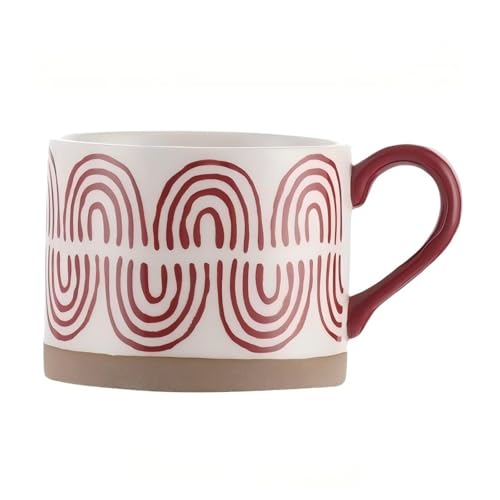 Tazas de café de cerámica, 15 onzas, perfectas para té, latte, moca o servir sopas y postres, regalo ideal de Navidad y decoración de temporada