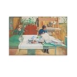 Carl Larsson Prints Wandkunst-Poster, Leinwand, 