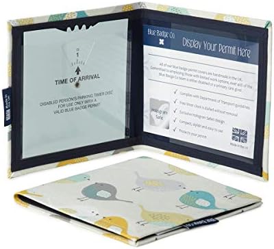 Blue Badge Co Garden Birds Hologram-Safe Wallet Disabled Parking Permit Cover Holder Fits New Badge includes Timer Clock
