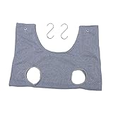 SUPVOX Grooming Hammock for Pets Ergonomic Design Reinforced Hook Suitable for Cats Dogs for Bathing Nail Clipping and Grooming Sessions Light Gray