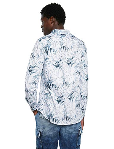 Desigual Cam_AGNELO T-Shirt, Bianco, M Uomo