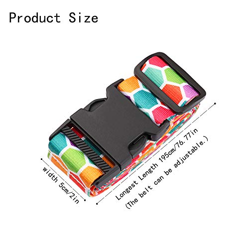 Gutsdoor Adjustable Travel Luggage Straps Suitcase Belt Travel Bag Accessories 1.96 In W X 6.4 Ft L (2 Pack) #TOP2