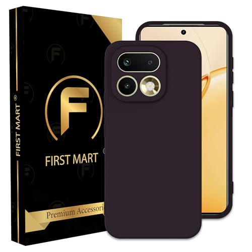 Image of FIRST MART Matte Silicone Back Cover for Realme 16 Pro - Purple