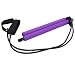 Yoruii Portable Pilates Bar Kit with Resistance Band,Yoga Exercise Pilates Bar with Foot Loop Yoga Pilates Stick Total Body Workout Toning Bar for Yoga,Stretch,Twisting,Sit-Up Bar Resistance Band
