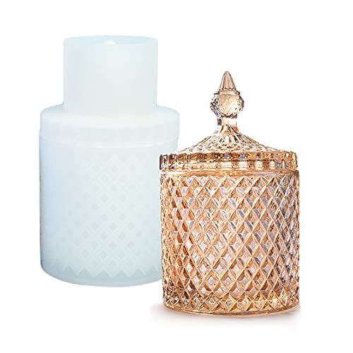 Style Storage Box Silicone Resin Mold with lids Pen Holder Bottle Jar Epoxy Silicone Casting Molds for Jewelry Ornaments Storage Trinket Container Cup Holder, 3D DIY Making Handmade Crafts(Mold040) Style Storage Box Silicone Resin Mold with lids Pen Holder Bottle Jar Epoxy Silicone Casting Molds for Jewelry Ornaments Storage Trinket Container Cup Holder, 3D DIY Making Handmade Crafts(Mold040)