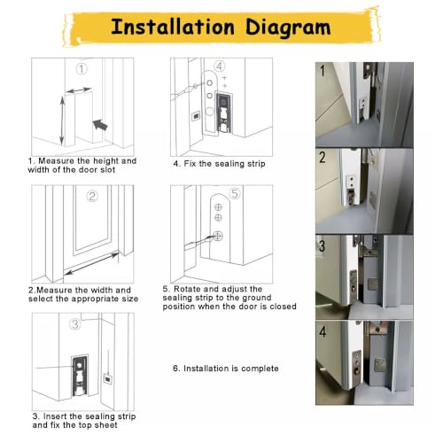 Burlete bajo puerta oculto de aluminio cortable de alta calidad 7