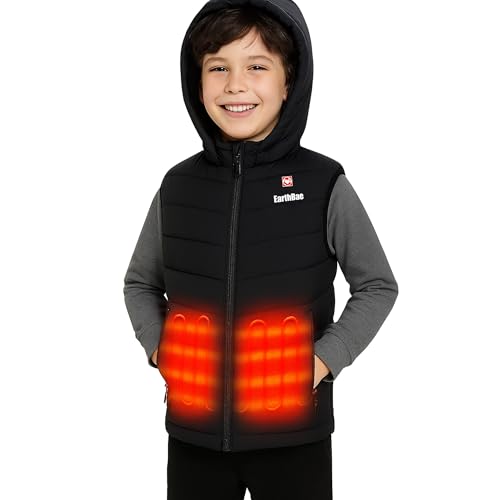 EarthBae Kids Heated Vest with Battery Pack – Lightweight...