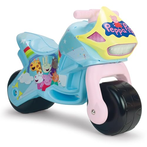 Correcorredores bebé 1 ano 2 anos 3 anos - moto corredores para bebé Twin Dessert Peppa Pig - brinquedo de motocicleta menina e menino - rodas largas - estável leve ergonómico - transporte fácil
