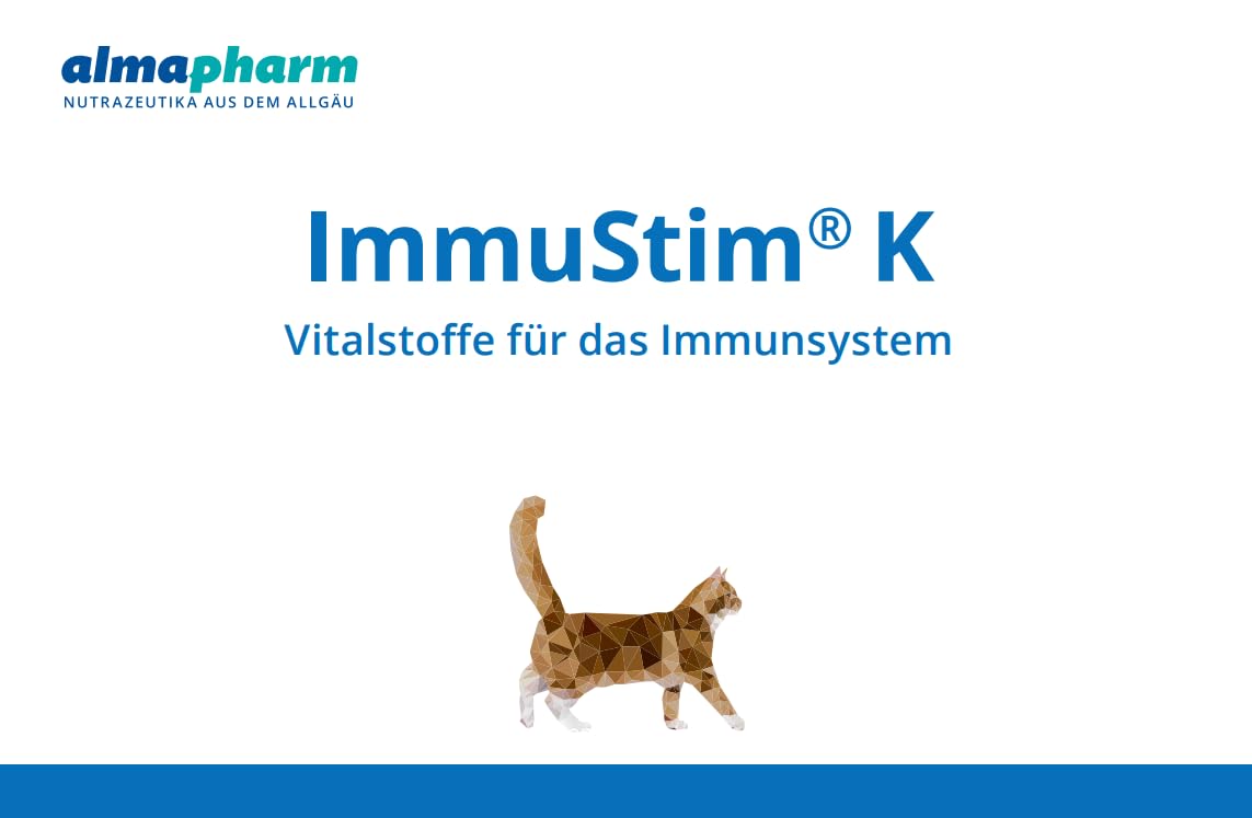 almapharm ImmuStim K | 72 Tabletten | Ergänzungsfuttermittel für Katzen | Vitalstoffe für das Immunsystem | Zur Unterstützung des Immunsystems