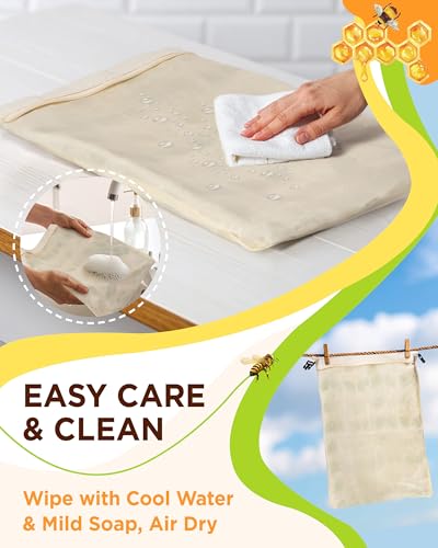 image for Lyvhoris Beeswax Bread Bag for Homemade Bread, Sourdough Bread Bags wi