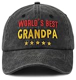 Photo Gallery world s best grandpa pop pop pops uncle cappello da uomo, cappello da baseball regolabile in cotone ricamato, world s best grandpa-nero, taglia unica Photo Gallery world s best grandpa pop pop pops uncle cappello da uomo, cappello da baseball regolabile in cotone ricamato, world s best grandpa-nero, taglia unica