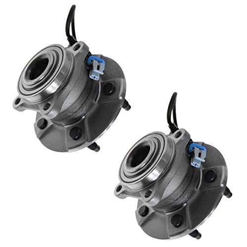 Image of TRQ 2 Piece Rear Wheel Bearing & Hub Assembly Set Compatible with 2005-2006 Chevrolet Equinox 2006 Pontiac Torrent 2002-2007 Saturn Vue