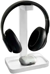 Suporte para headset e Fone De Ouvido Gamer. (Branco)