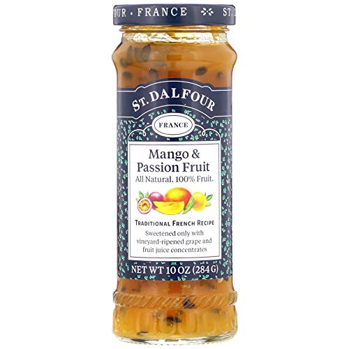 St. Dalfour, Mango & Passion Fruit, All Natural, 100% Fruit Spread, 10 oz