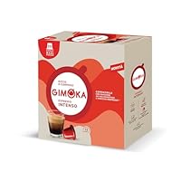 Gimoka, Espresso Intenso, Intensità 12/13, 50 Capsule Compatibili con Sistema Nespresso, Corposo e Rotondo, Miscela di Arabica, Note Tostate di Cioccolato, Retrogusto Speziato e di Frutta Secca