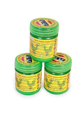 Image of Hong Thai Herb Inhaler Traditional Thailand Compound (Pack Of 3)