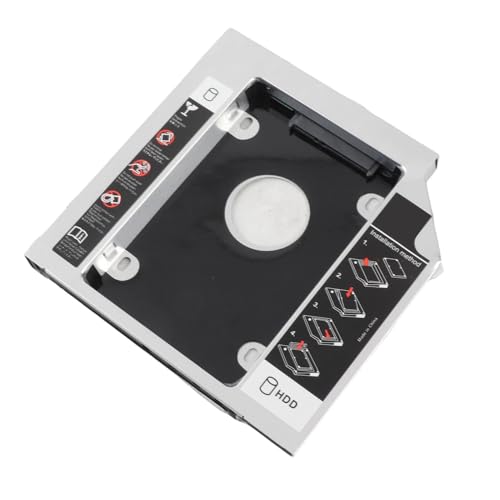 Caddy para disco duro 12.7 mm Aluminio SATA para laptop miniatura 6