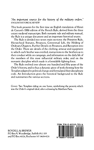 The Rule of the Templars: The French Text of the Rule of the Order of the Knights Templar: 7