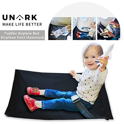 Airplane Footrest,Travel Toddler Bed,Portable Toddler Bed For Travel,Travel Foot Rest For Airplane Flights,Toddler Airplane Bed,Travel Seat Cushion For Airplane,Airplane Seat Extender For Kids(Black) #TOP1