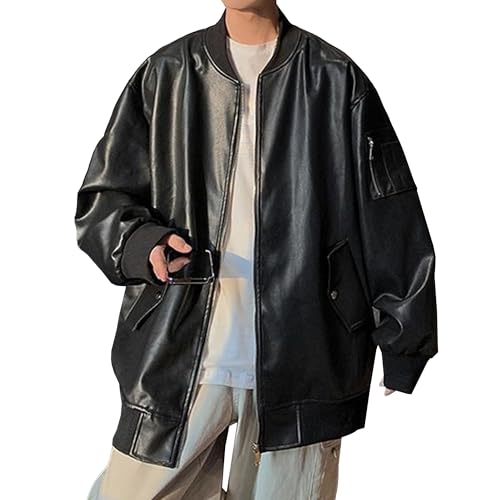 Chaqueta Bomber de cuero para hombre Talle XL miniatura 1