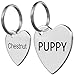 Dr. Fremont's Stainless Steel Pet ID Tags Engraved and Personalized for Dogs and Cats on Both Sides in Bone, Heart, Circle Round, Hexagon, and Diamond