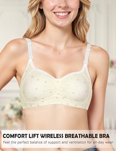 Happy Cherry Girls Lightly Padded Bra Wireless Bralette Underwear Adjustable Training Bras for Teen Girl 12-18 Years2