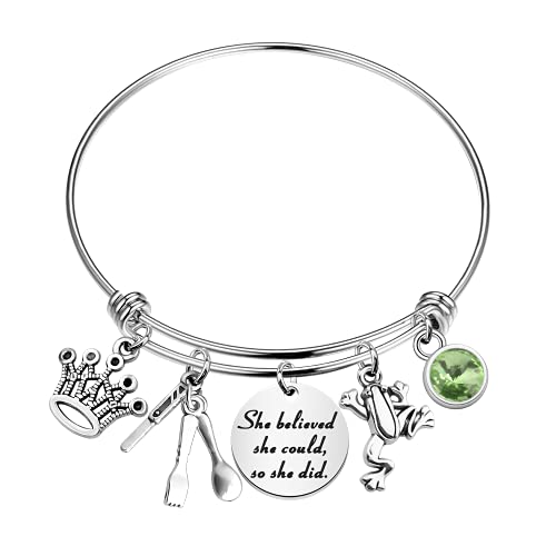 FAADBUK Frog Inspired Bracelet She Believed She Could So She Did Inspiration Gift for Her