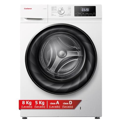 Corberó - Lavadora Secadora Carga Frontal | CLSH85VIN | 8 Kg lavado y 5 Kg secado | 1400 RPM | 15...