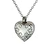 Produktbild Love to Treasure Gemusterte Herz Urne Halskette - Gedenk Asche Andenken - Feuerbestattung Schmuck